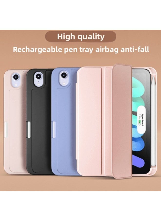 Applicable To 2021mini6 Tablet Ipadpro11 Silicone Air4 Airbag 2020/2019 Aipai 9/8/7 Sets-Color:Lavender Color-Applicable Model:Pro7 13 (2024 Model)  - Image 2