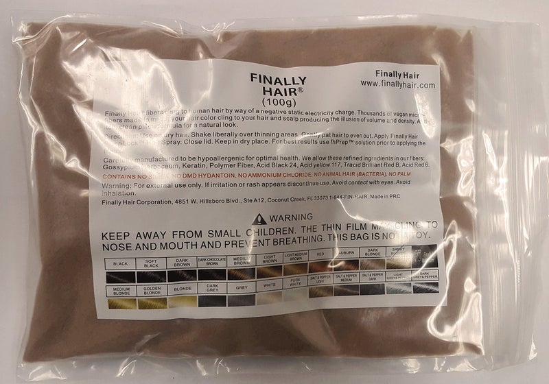 Finally Hair Hair Building Fibers 100 Grams Refill Your Existing Bottle Highest Grade Fiber By Finally Hair Sandy Blonde