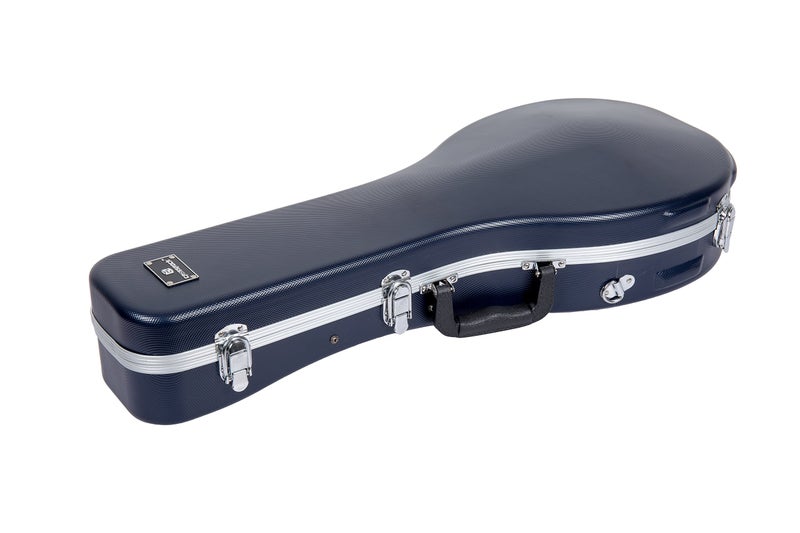 Crossrock ABS Molded Case for A-Style Mandolin | Blue Textured Exterior, Plush Interior, Locking Latch, Shoulder Straps – Lightweight Hardshell Protection (CRA862MABL) - Image 5