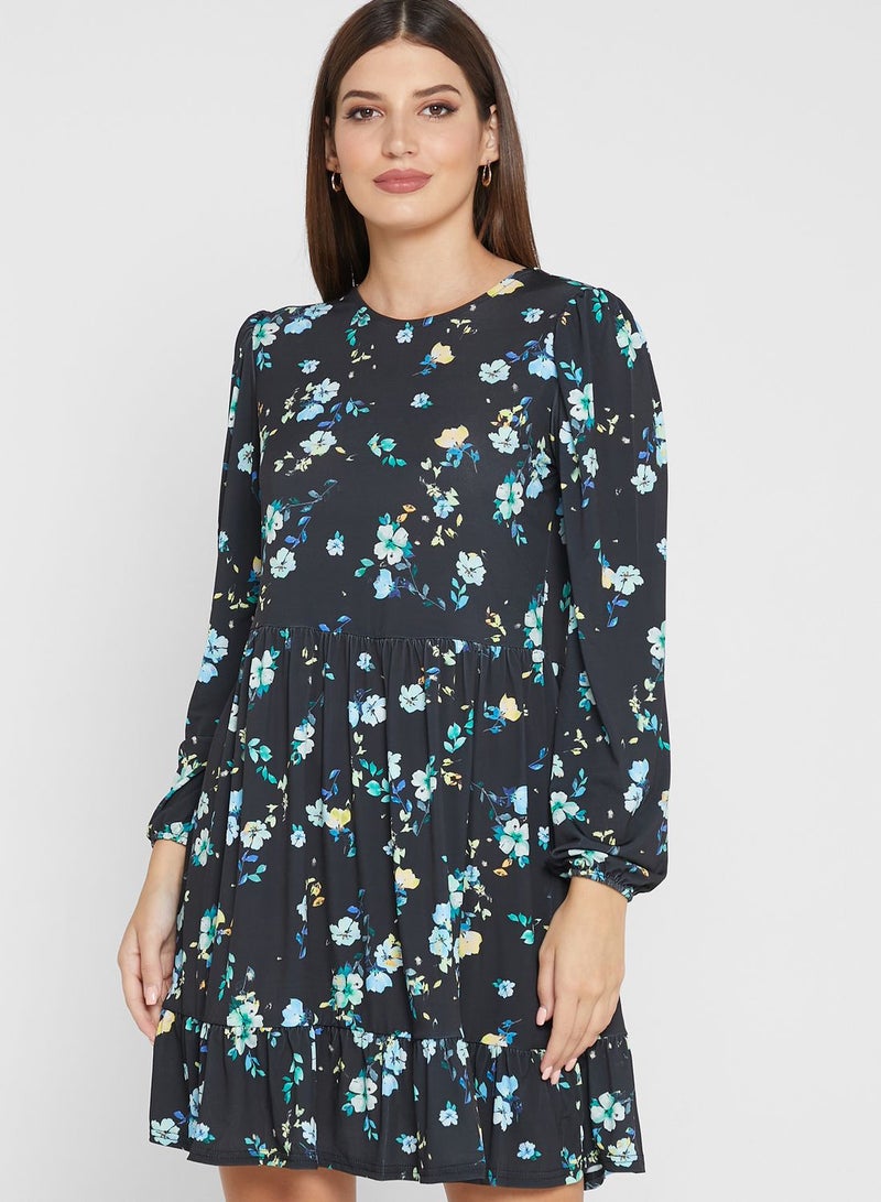 Oasis Floral Print Tiered Dress - Image 1