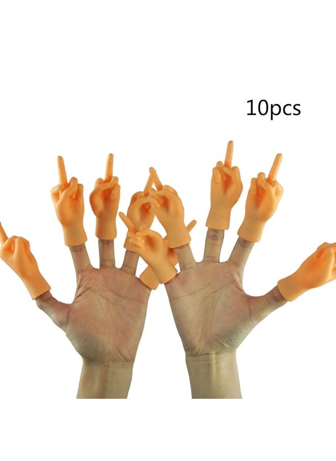 Yolococa - Yolococa Tiny Hands Middle Finger 10 PCS Little Finger Puppets Mini Finger Hands Miniature Small Hands Tiktok - Image 1