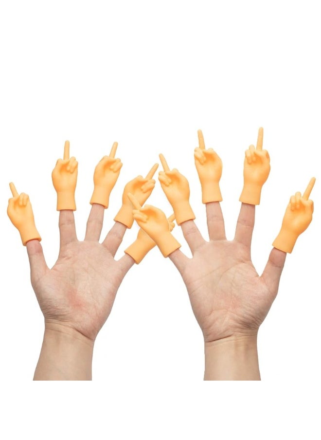 Yolococa - Yolococa Tiny Hands Middle Finger 10 PCS Little Finger Puppets Mini Finger Hands Miniature Small Hands Tiktok - Image 1