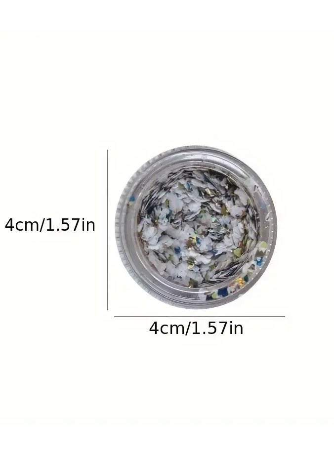 Rozino Star-Shaped Glitter Flakes for Nail Art, Unscented Shell Sequins for Manicure Decoration - Ideal for Nail Arts Craft Decor - Image 4