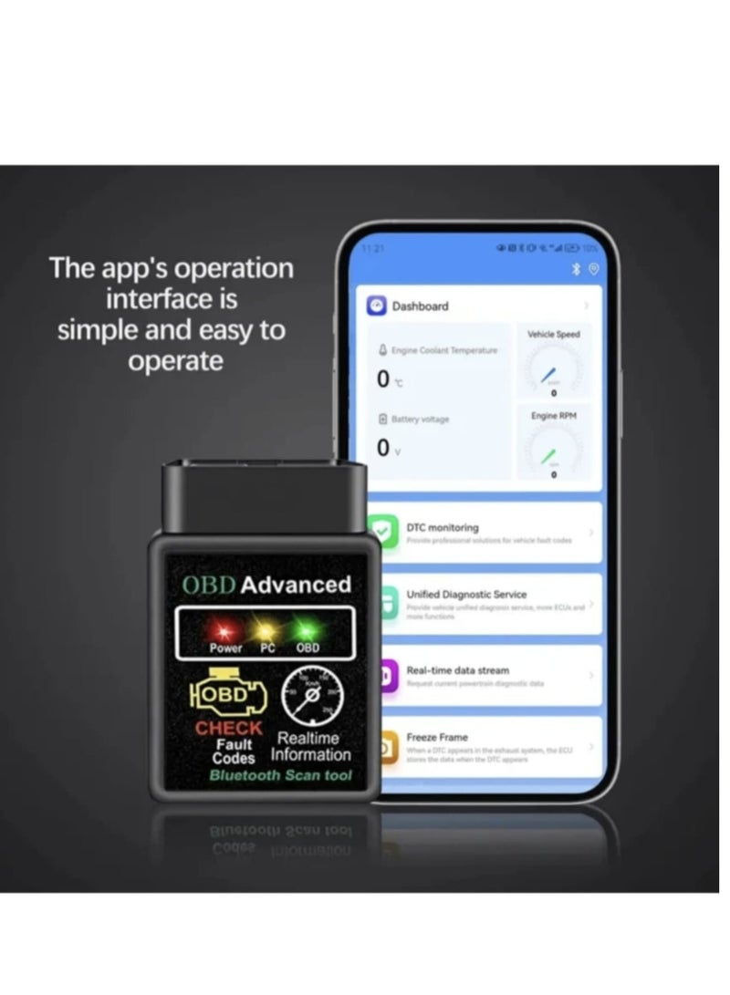 Tool That Scans Cars and Performs OBD2 Elm327  Testing Without the Need for a Car Expert to Detect Errors and Scan the Machine Tag