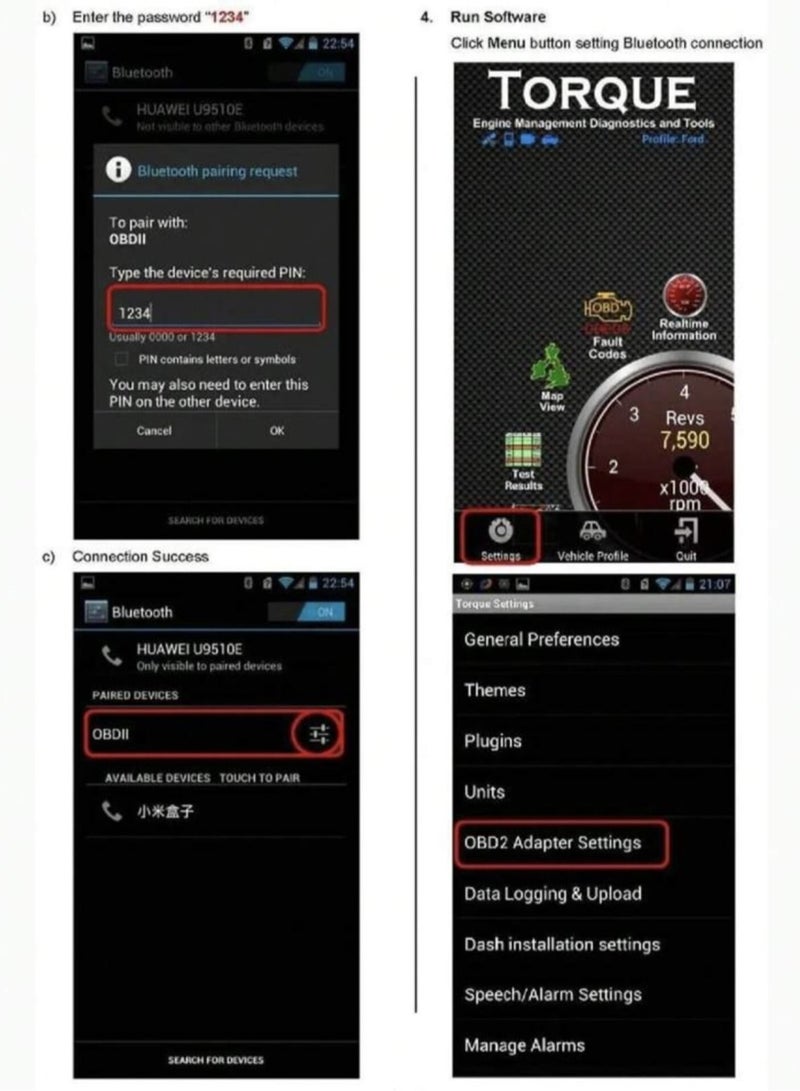 Tool That Scans Cars and Performs OBD2 Elm327  Testing Without the Need for a Car Expert to Detect Errors and Scan the Machine Tag
