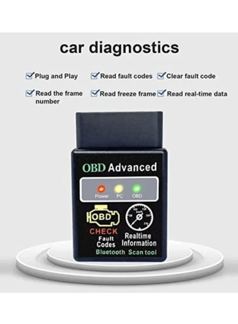 Tool That Scans Cars and Performs OBD2 Elm327  Testing Without the Need for a Car Expert to Detect Errors and Scan the Machine Tag