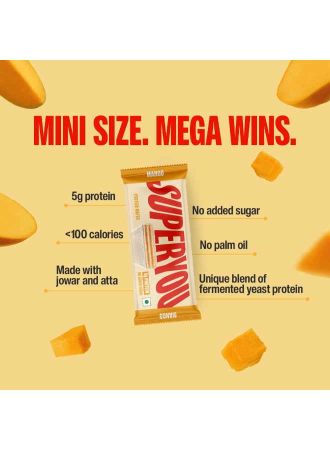 SuperYou Mini Wafer Protein Bar-Mango 20G (Pack of 10) - Image 4