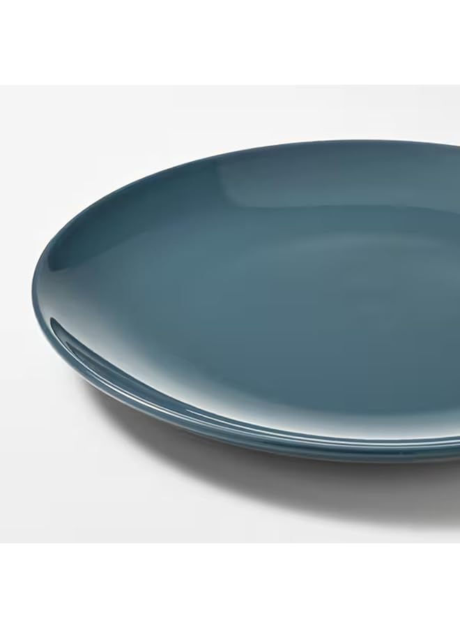 إيروريكس أطباق أنيقة لامعة باللون الفيروزي الداكن - طقم أطباق عشاء سيراميك مقاس 26 سم - أدوات مائدة عصرية أنيقة - متينة وآمنة للاستخدام في غسالة الأطباق - مجموعة من 4 أطباق لتناول الطعام اليومي أو المناسبات الخاصة - Image 3