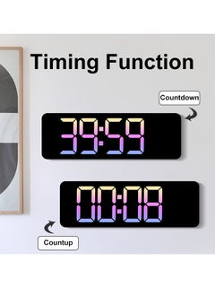 ARNOTEC Digital Wall Clock Large Display, 16.2 Inch Large Wall Clocks, Modern LED Digital Clock with Remote Control for Living Room Decor, Automatic Brightness Dimmer Big Clock with Date Week Temperature  - Image 3