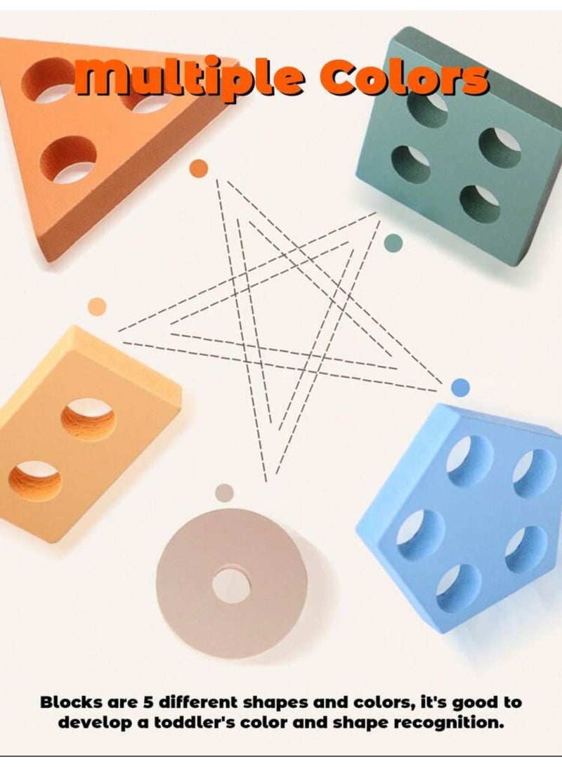 Wooden Geometric Shape Sorting Toy - Image 4