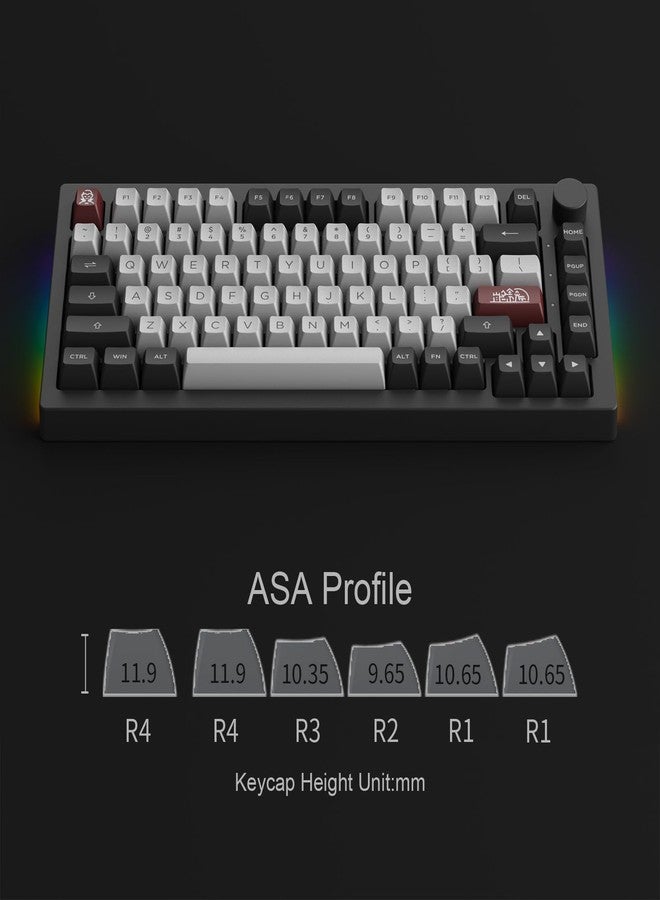 Akko Dracula Castle Mechanical Keyboard 5075B Plus 75% RGB Hot-swappable with Knob, Multi-Modes Gaming Keyboard with PBT Double Shot ASA Profile Keycaps Creamy Blue Pre Lubed Switch - Image 3