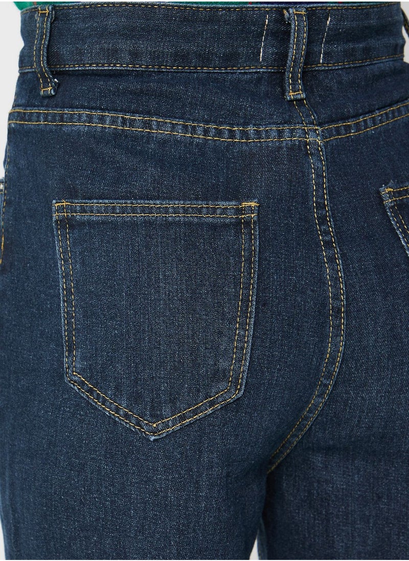 Ginger - High Waist Straight Fit Jeans - Image 1