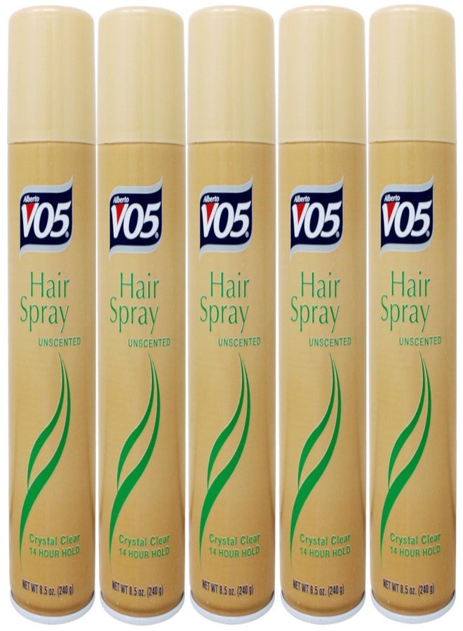 Alberto VO5 VO5 Crystal Clear Hairspray, Unscented 8.5 oz (Pack of 5) - Image 1