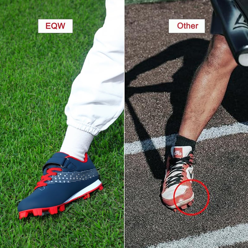 EQW Kids Baseball Cleats for Boys & Girls Softball Cleats | Comfortable, Non-Slip, Durable | Little Kid to Youth - Image 2
