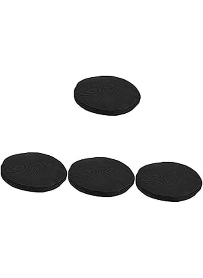 4 Pack Foldable Round Seat Cushion for Camping Stool Portable Anti Collision Travel Pads - Image 1