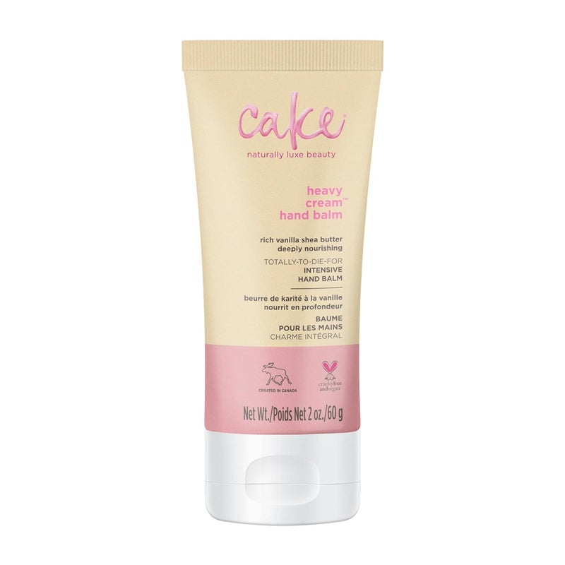 Cake Beauty Cake Beauty Hand Cream Heavy Cream  Intensive Hand Repair Balm  Rich Moisture  Shea Butter  Aloe Vera  For Dry Hands  Travel Size 2 oz