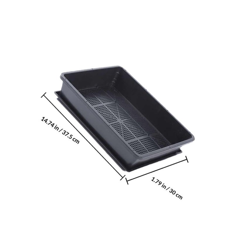 Thickened Plastic Nursery Pots And Trays Set For Seedling Propagation Black - Image 3