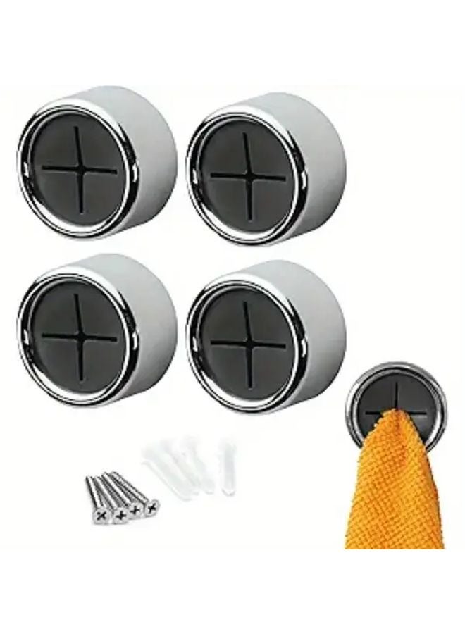 2 Pcs Storage Hook Self Adhesive Wall Mounted For Kitchen Bathroom Cabinet - Image 2