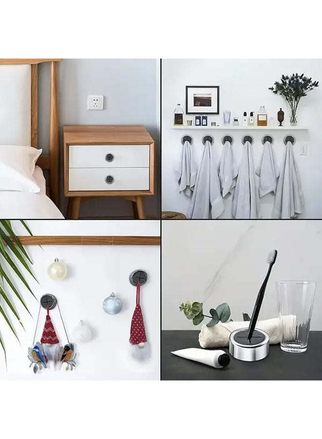 2 Pcs Storage Hook Self Adhesive Wall Mounted For Kitchen Bathroom Cabinet - Image 3