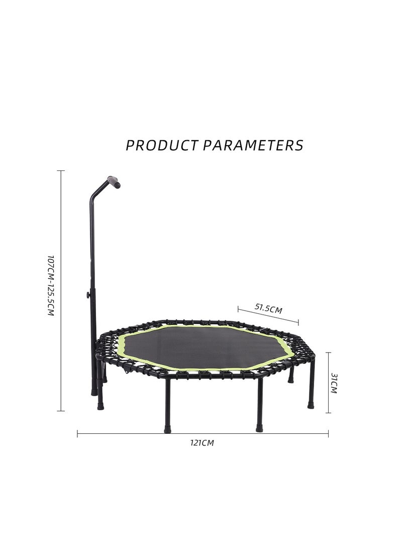 COOLBABY 51 Inch Quiet Mini Trampoline with Adjustable Handles, Fitness Trampoline, Bungee Jumping, Cardio Trainer for Adults Workout - pzsku/Z3645D761A00E7F4DAEBFZ/45/_/1726296427/9342f92a-61cd-4c70-8430-417fb1278789