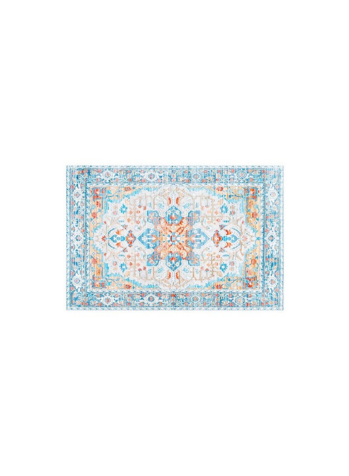 آنا سجادة غرفة المعيشة بتصميم فارسي عتيق 80*120 سم - ناعمة، قابلة للغسل، مضادة للانزلاق، مقاومة للبقع، سهلة الصيانة لغرفة النوم وصالة المعيشة - Image 1