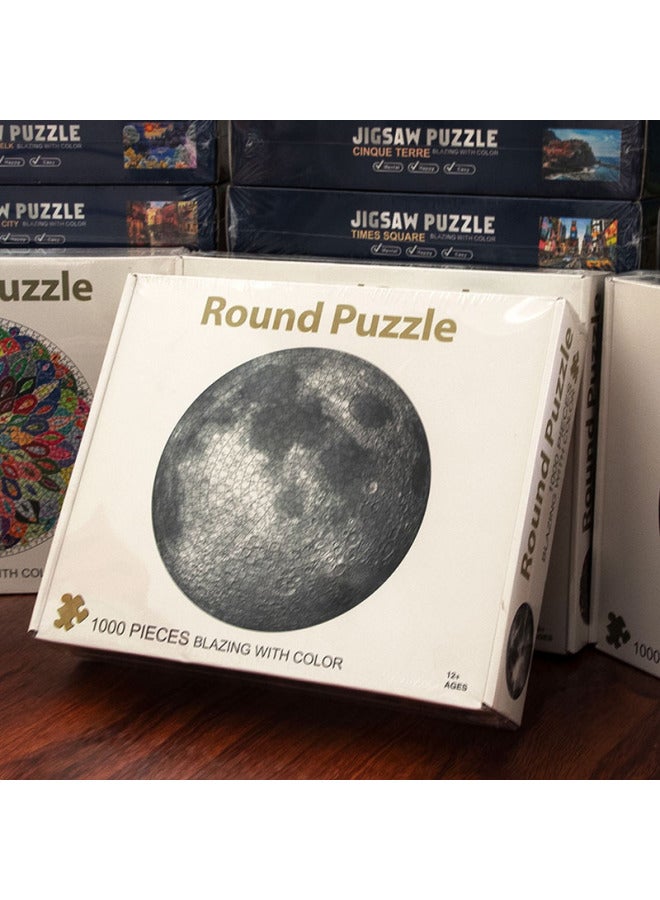 Direct Supply Love Sea Earth White Cardboard Puzzle 1000 Adult Decompression Toy Night Market Stall-Color:03-Earth - Image 5