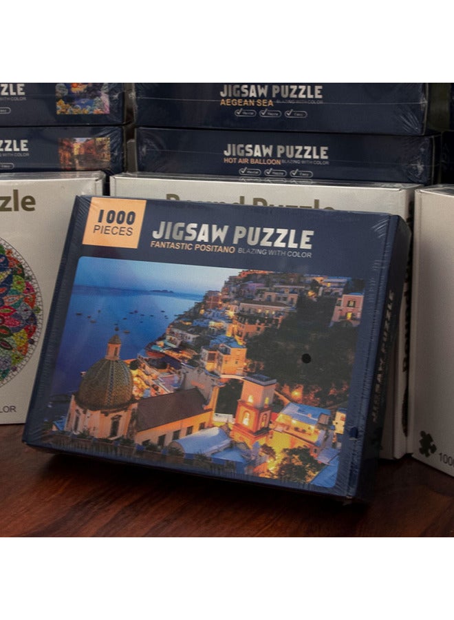 Direct Supply Love Sea Earth White Cardboard Puzzle 1000 Adult Decompression Toy Night Market Stall-Color:03-Earth - Image 2