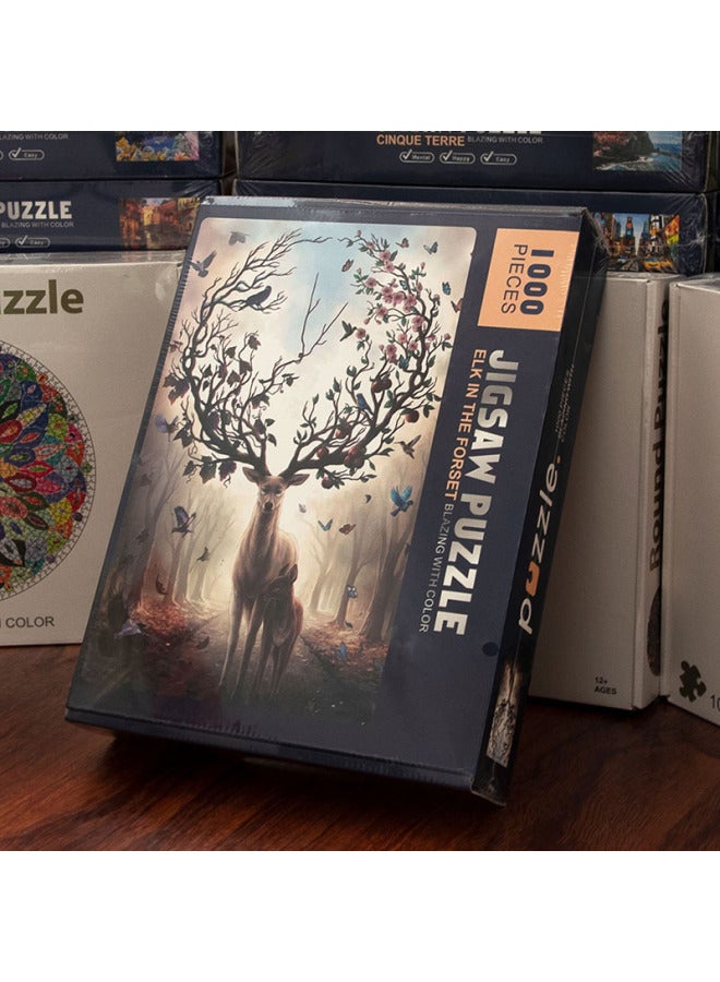 Direct Supply Love Sea Earth White Cardboard Puzzle 1000 Adult Decompression Toy Night Market Stall-Color:03-Earth - Image 4