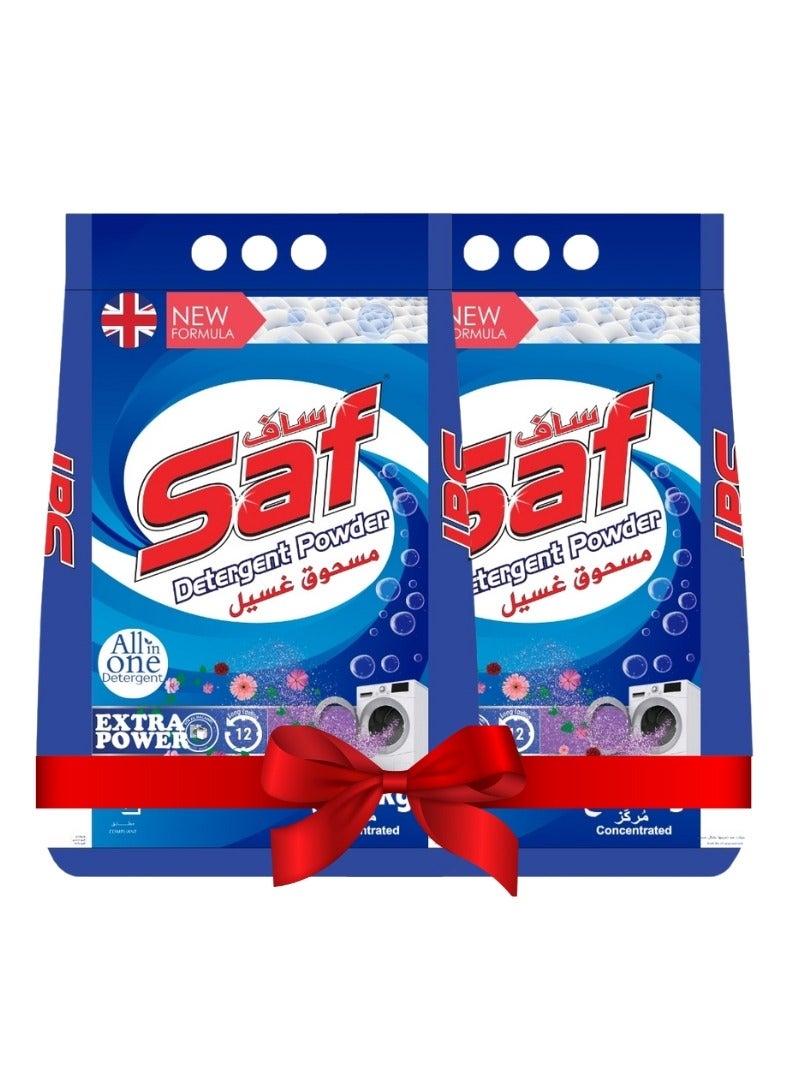 SAF Detergent Powder Blue 3Kg (Pack of 2) – Superior Clean & Freshness for Every Wash  - Image 1
