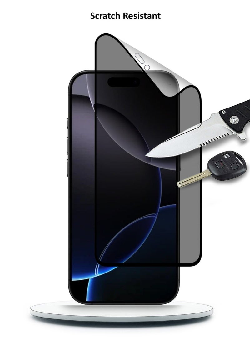 S-TOP Apple iPhone 16 Pro Full Cover Matte Ceramic Privacy Screen Protector - Explosion-Proof, Anti-Bubble, Anti-Fingerprint - Image 4