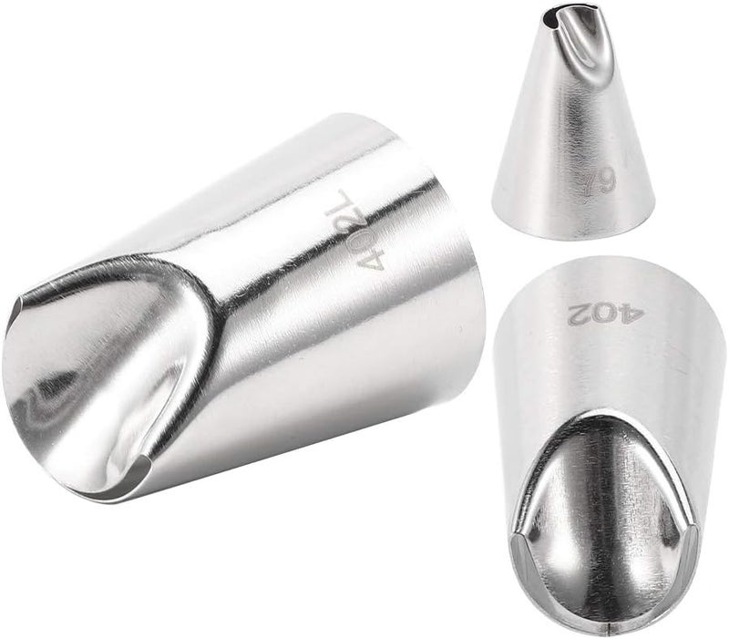 Stainless Steel Cake Decorating Nozzle Set for Baking, 3Pcs Pastry Nozzles for Cookies and Cake Decoration in Kitchen Supplies - Image 3