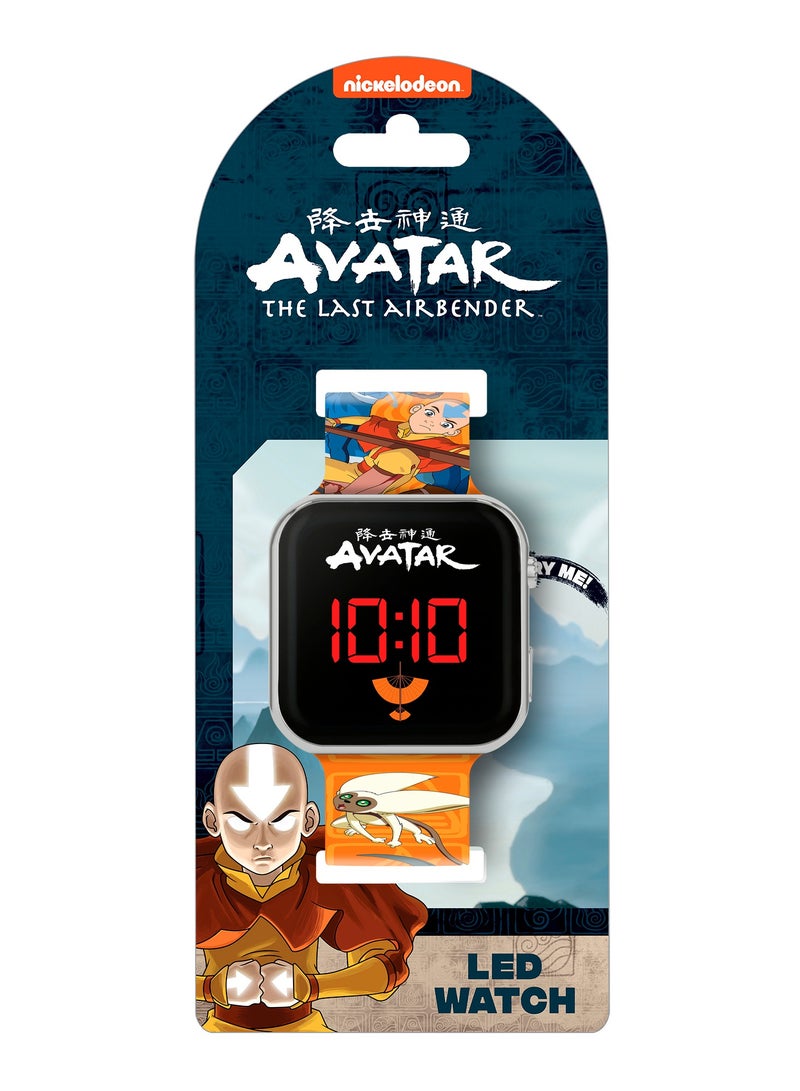 Avatar Boys LED watch Watch Orange Silicone Strap, AVT4005 - Image 3