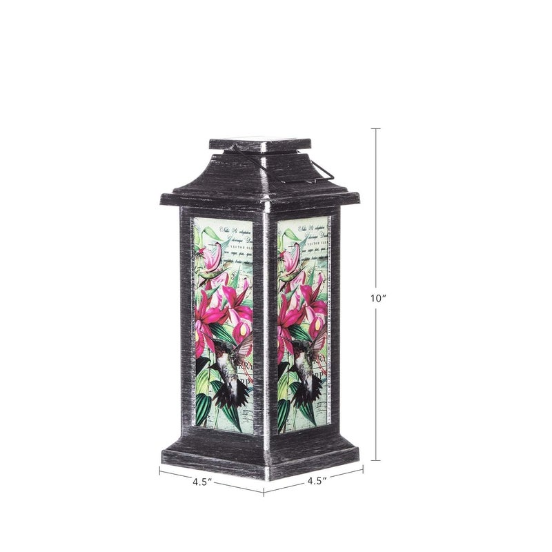 Topadorn Solar Lanterns Outdoor Vintage Hanging Lamp Lights, Waterproof Solar Lantern with Hummingbird Design for Outdoor Garden, Patio, Lawn & Pathway DÃ©cor, Solar-Powered Garden Light - Image 5