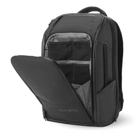 NOMATIC 20L Backpack- Carry On Backpack and Water Resistant Laptop Bag - Carry On or Business Backpack for Men and Women (Black) - Image 3