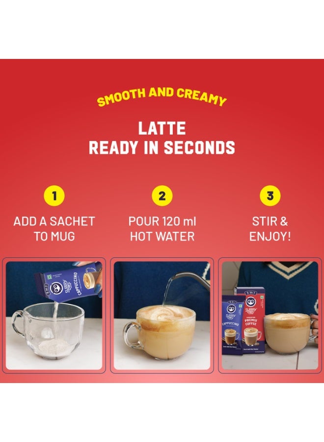 Sleepy Owl Assorted Instant Coffee Premix Sachets | 3 in 1 Coffee Sachet | Frothy & Creamy Cafe-Style Coffee at Home | 3 Delicious Flavours | Just Add Hot Water | 60g (3 Sachets x 20g) - Image 4