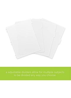 Rocketbook Multi-Subject Smart Reusable Notebook – 70 Lined Pages, 4 Removable Dividers, Letter Size (8.5" x 11"), Includes Pilot FriXion Pen & Microfiber Cloth – Digitally Connected & Eco-Friendly  - Image 3
