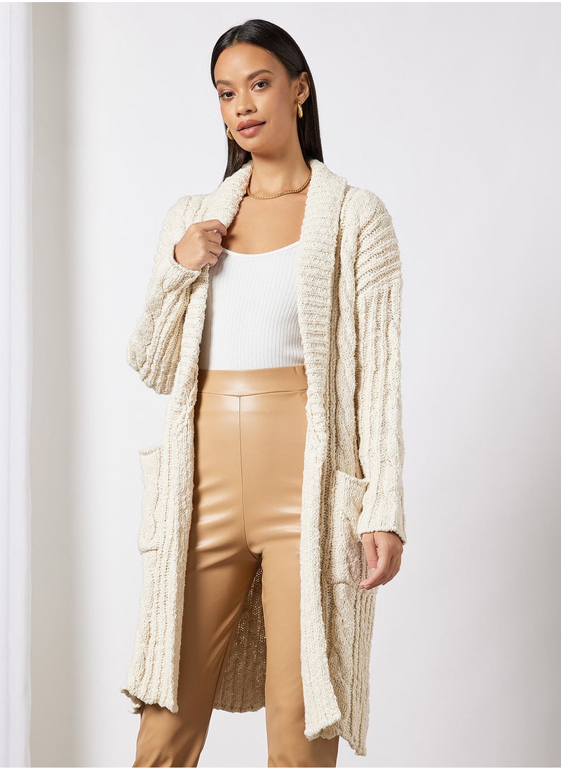Bardot - Longline Chunky Cardigan - Image 1
