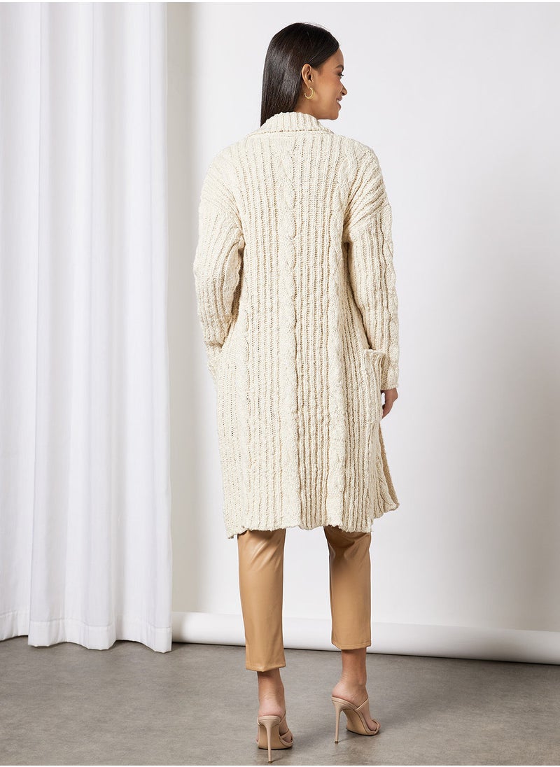 Bardot - Longline Chunky Cardigan - Image 1