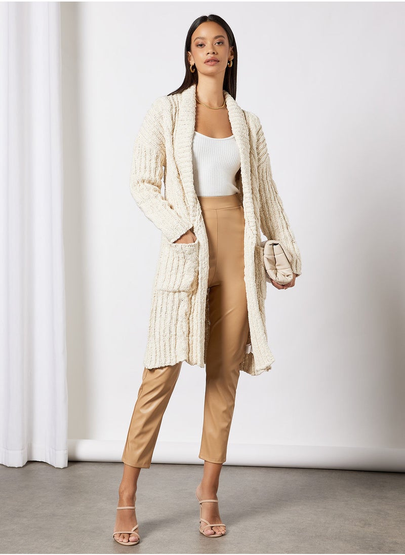 Bardot - Longline Chunky Cardigan - Image 1