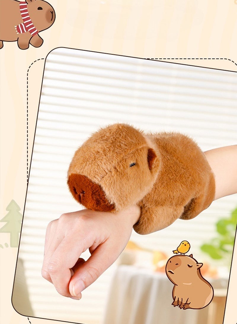 Cute Plush Capybara Toy Wrist Snap Ring Toy  - Image 4