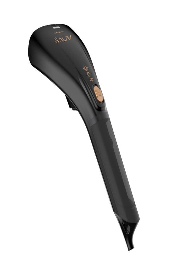 SALAV HS-04/T 1000W Quick Steam Hand Held Garment Steamer with Dual Steam Settings and No-Drip System (Black) - Image 1