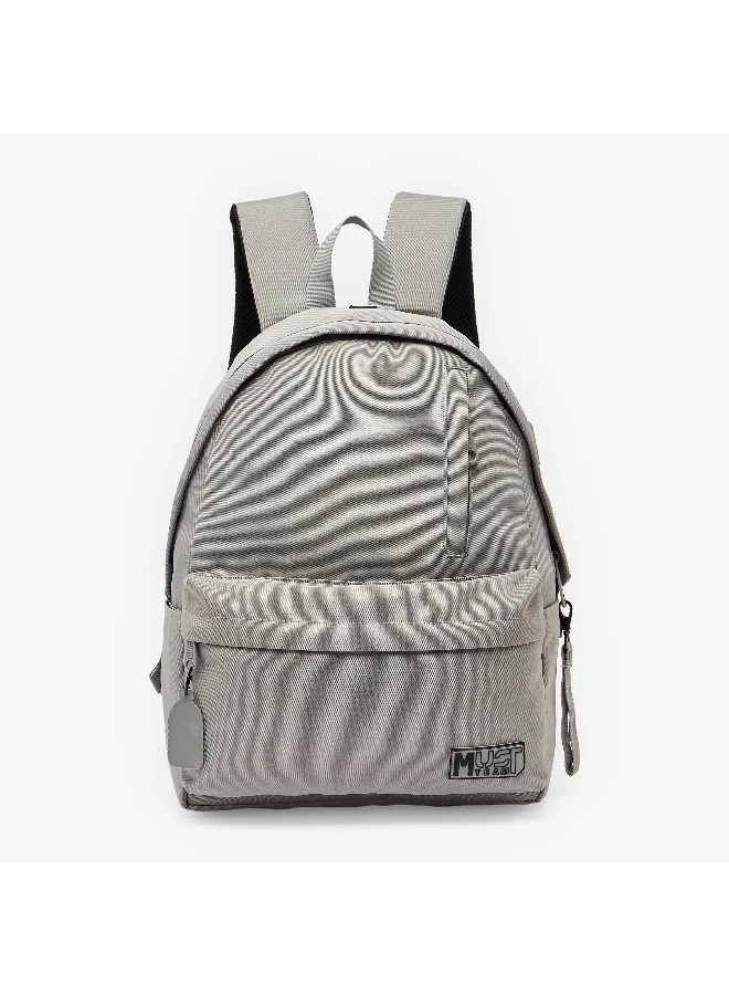 Must 16.5 Inches-Backpack-Monochrome-Sustainable-1 Cmprt (Rpet 900D Pu) Grey \ 32X17X42
