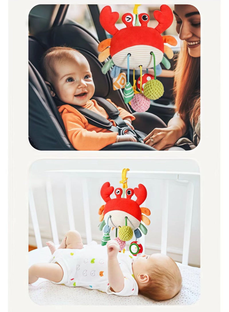FLYHSO Baby Stroller Rattle Pendant, Car Seat Toys For Babies 0-6 Months, Crab Stroller Toy With Clamp, Best Baby Ideal Gift For Ages 0 And Up - Image 3