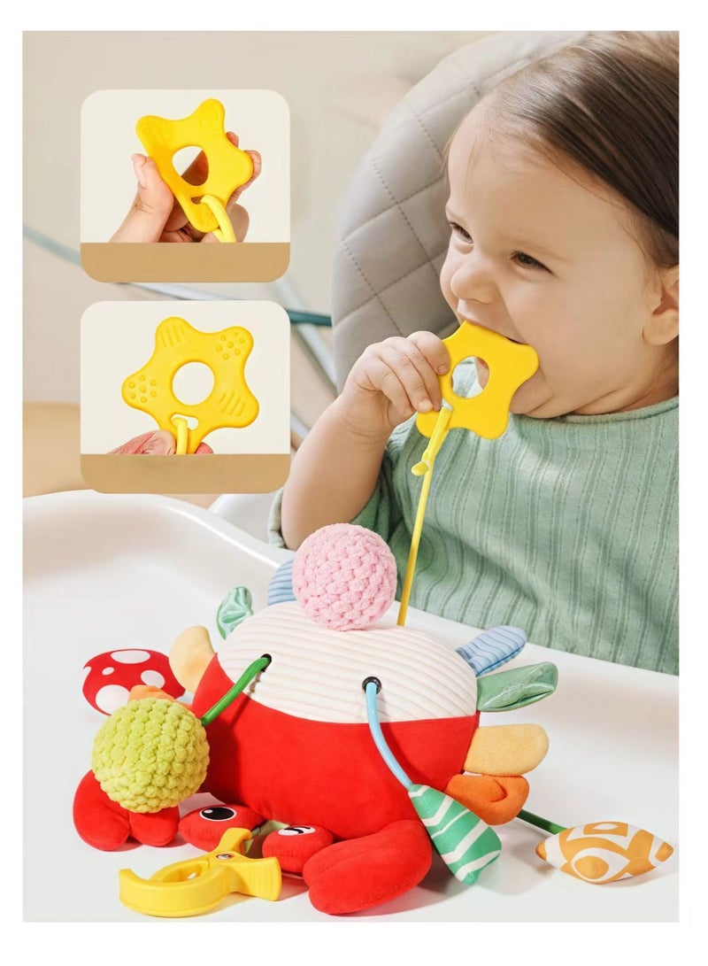FLYHSO Baby Stroller Rattle Pendant, Car Seat Toys For Babies 0-6 Months, Crab Stroller Toy With Clamp, Best Baby Ideal Gift For Ages 0 And Up - Image 5