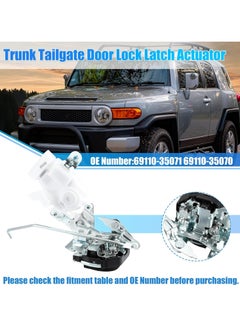 TLAXCA Rear Door Latch Actuator Tailgate Lock Actuator Assembly with Motor B for Toyota FJ Cruiser 2007 2008 2009 2010 2011 2012 2013 2014 Replace 69110-35071 69110-35070 6911035071 69110  - Image 2