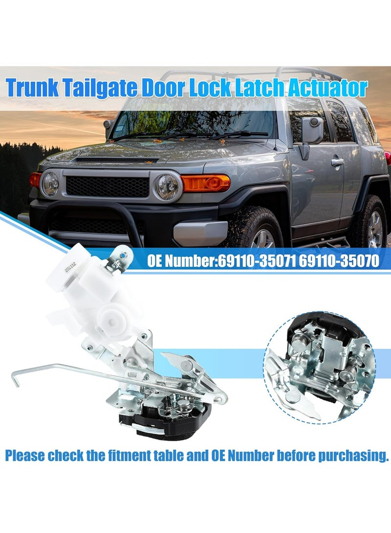 TLAXCA Rear Door Latch Actuator Tailgate Lock Actuator Assembly with Motor B for Toyota FJ Cruiser 2007 2008 2009 2010 2011 2012 2013 2014 Replace 69110-35071 69110-35070 6911035071 69110  - Image 2