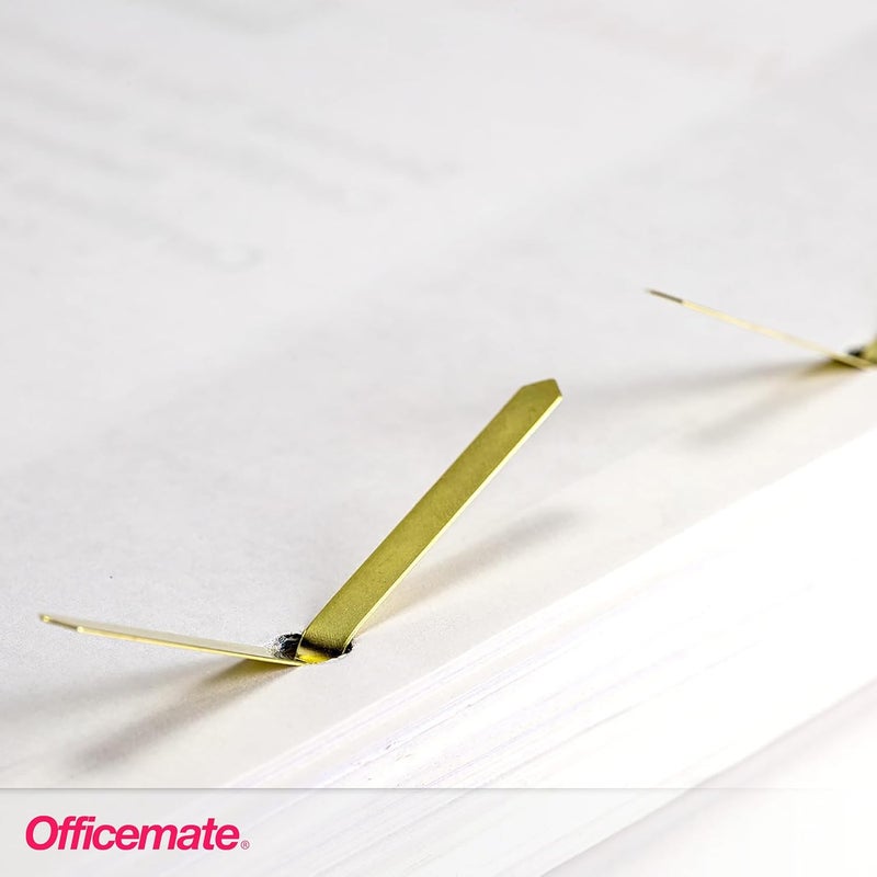 Officemate مسامير مطلية بالنحاس، بطول 1.25 بوصة، رأس 0.375 بوصة، 100 في العلبة، 10 عبوة (998150) - Image 4
