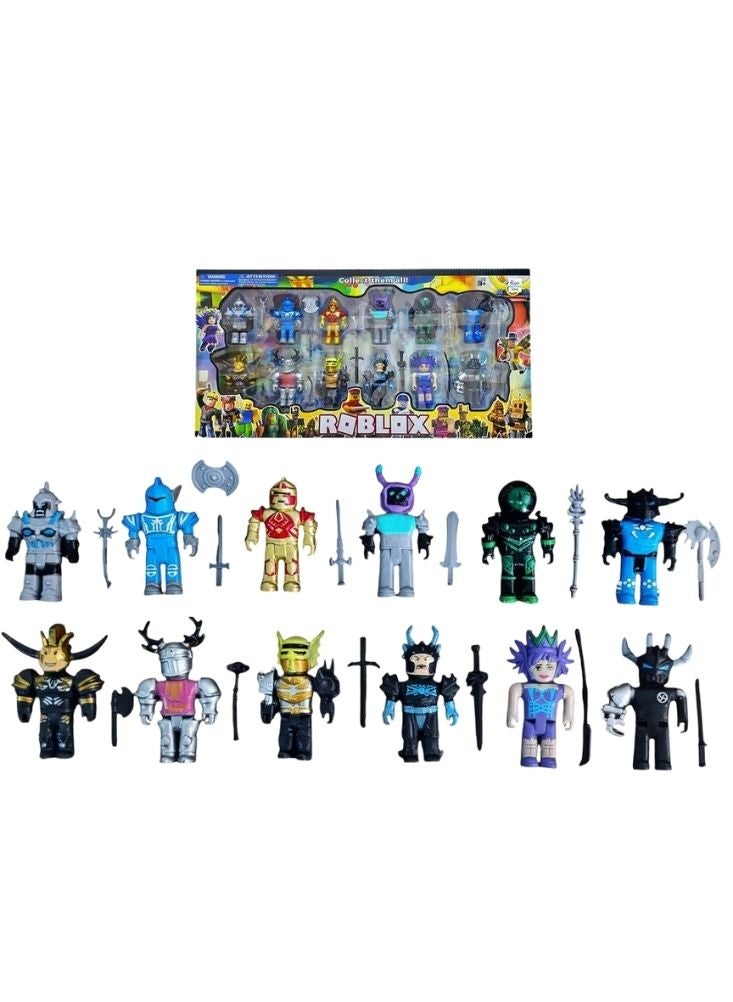 بريميم مجموعة شخصيات روبلوكس المصغرة الضخمة – شخصيات متعددة مع ملحقات، مجموعة ألعاب لعب أدوار إبداعية للأطفال - Image 1