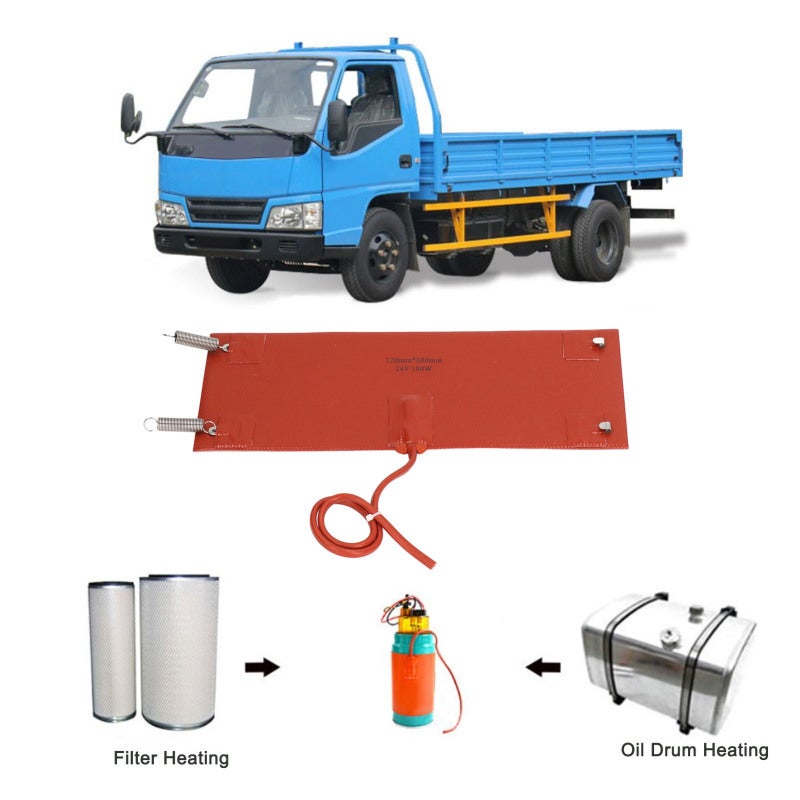 Diesel Engine Heater: 300mm Compact Size, Quick Heating (80℃ In 1 Minute), Waterproof Auto Power Cut-off - Flame Retardant Silicone (-60℃ To 200℃), Easy Install for Tractors, Semi Trailers & Diesel Eq - Image 2