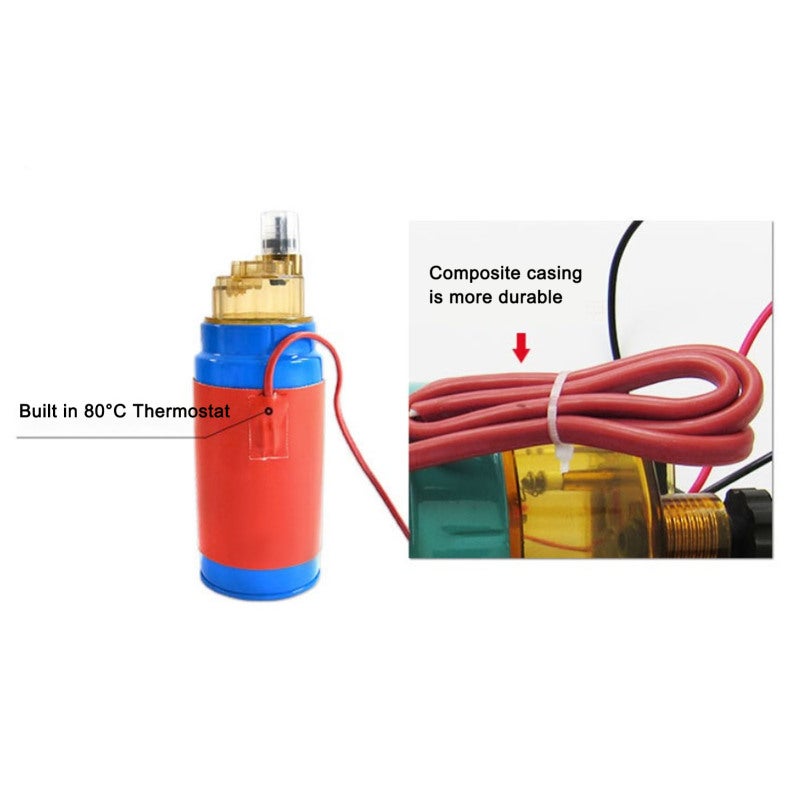 Diesel Engine Heater: 300mm Compact Size, Quick Heating (80℃ In 1 Minute), Waterproof Auto Power Cut-off - Flame Retardant Silicone (-60℃ To 200℃), Easy Install for Tractors, Semi Trailers & Diesel Eq - Image 3